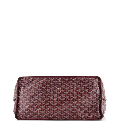 Pre-owned Goyard  Goyard Anjou Reversible Tote Coated Canvas Gm In Red