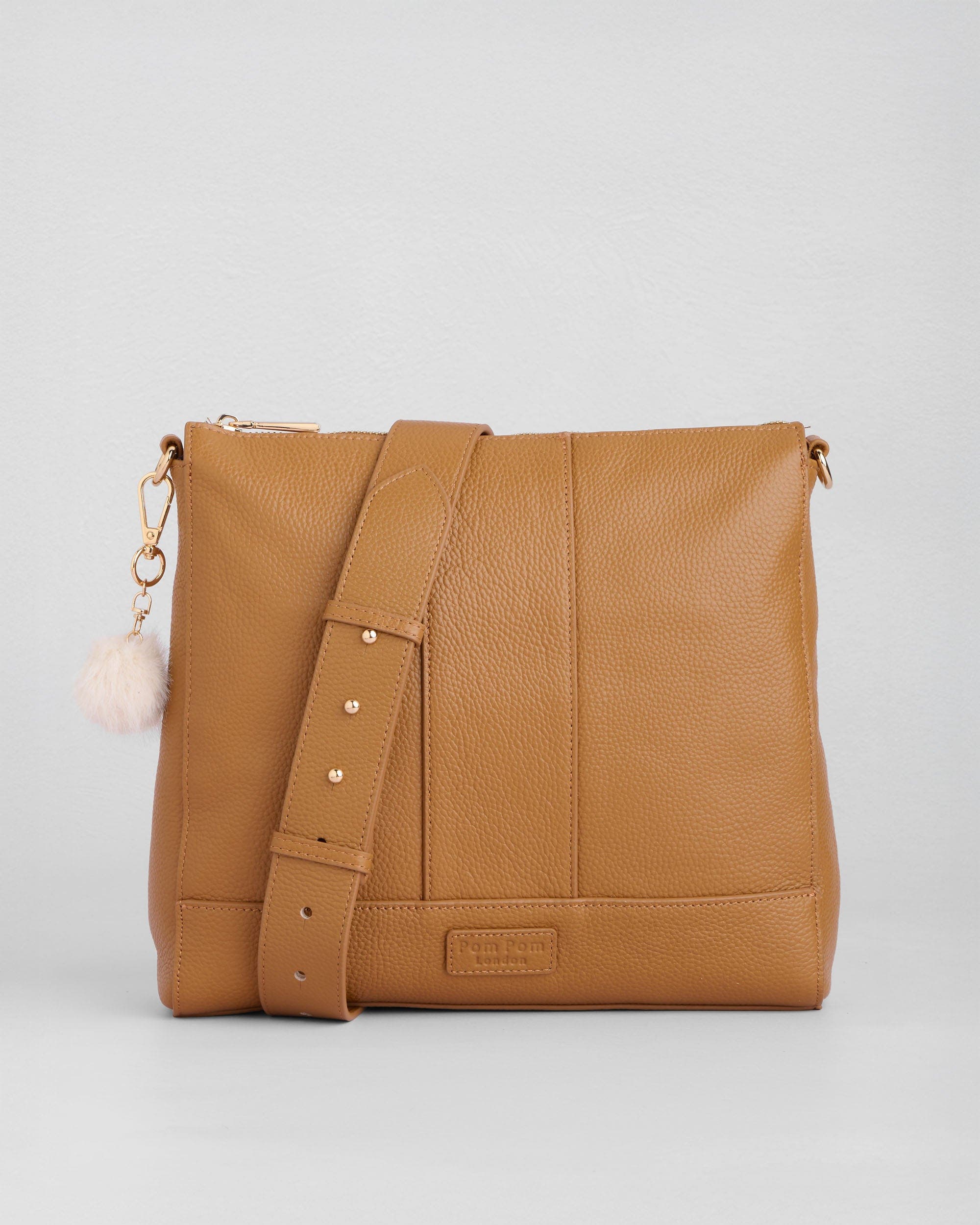 Pom Pom London Westminster Crossbody Bag, Alternate, color, Maple