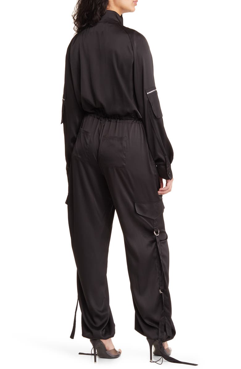AZALEA WANG Satin Jumpsuit, Alternate, color,