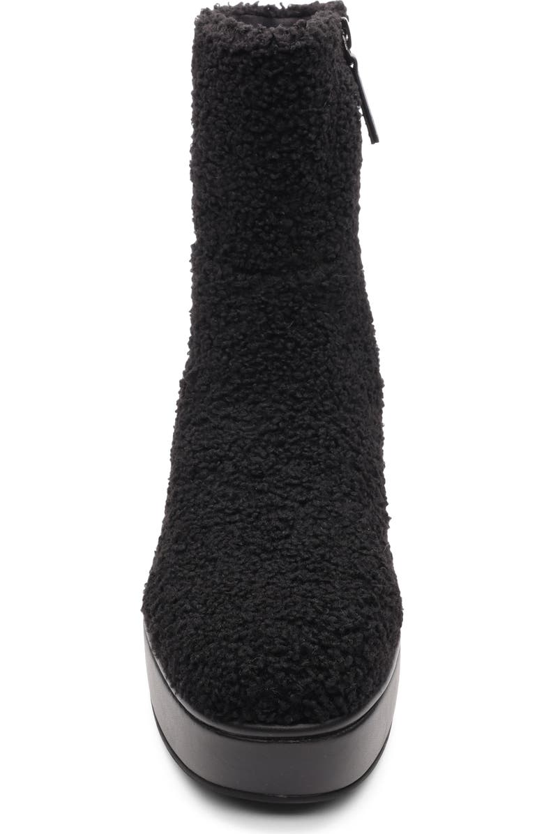 Sanctuary Emmet Faux Shearling Platform Bootie, Alternate, color, Black