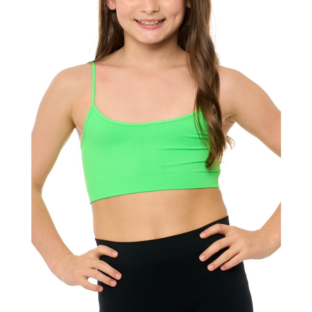 Malibu Sugar Solid Bra Cami In Green