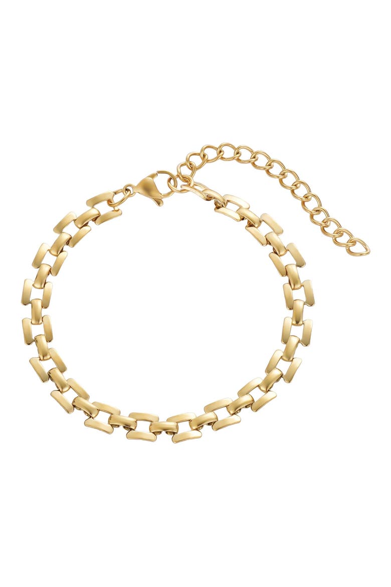 Geometric Link Chain Bracelet, Main, color, GOLD