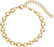 Adornia Geometric Link Chain Bracelet