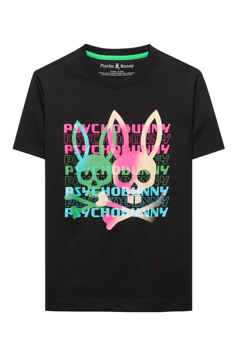 Kids' Landon Wordmark Tee, Main, color, BLACK