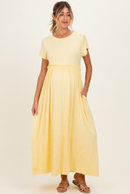 PinkBlush Ruffle Trim Maxi Dress