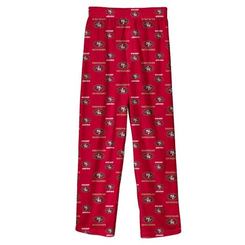 Youth Scarlet San Francisco 49ers Team-Colored Printed Pajama Pants