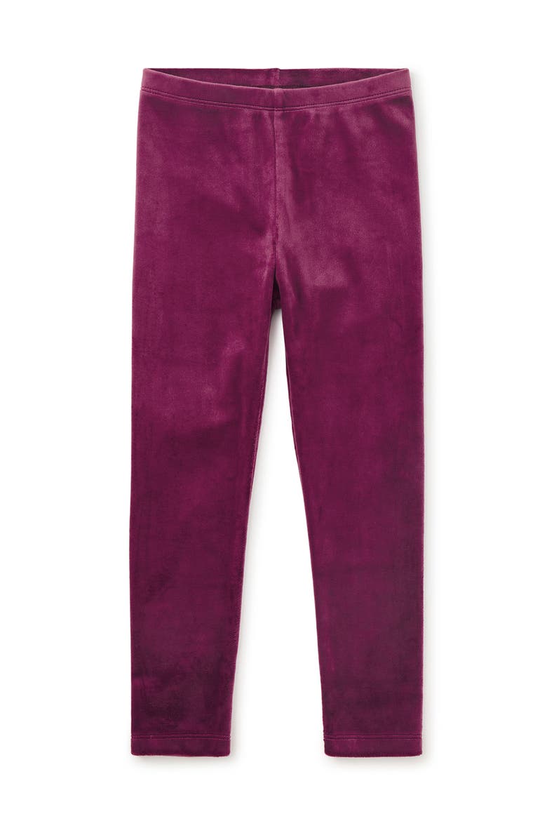 Velour Leggings, Alternate, color, Cosmic Berry