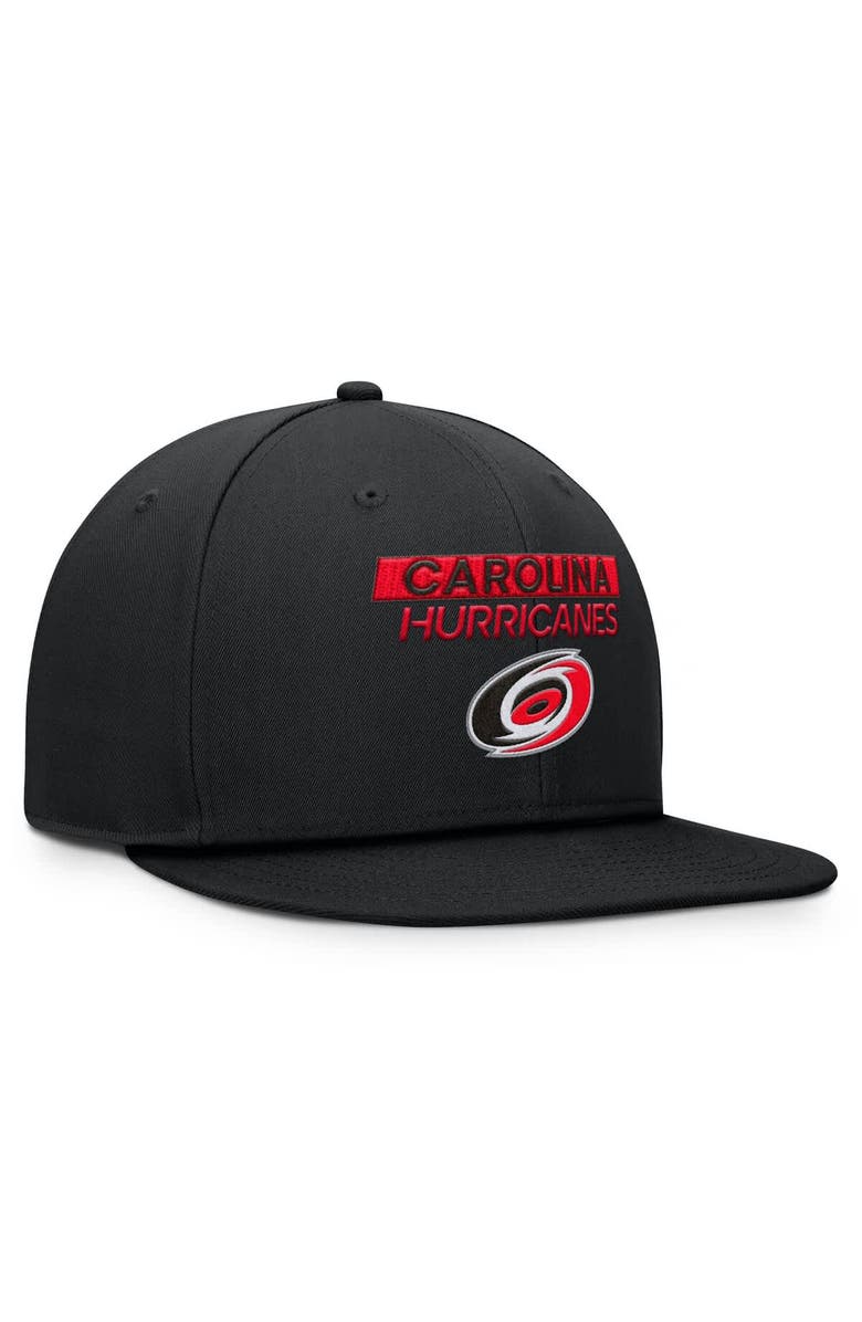 FANATICS Men's Fanatics Black Carolina Hurricanes Authentic Pro Prime Snapback Hat, Alternate, color,