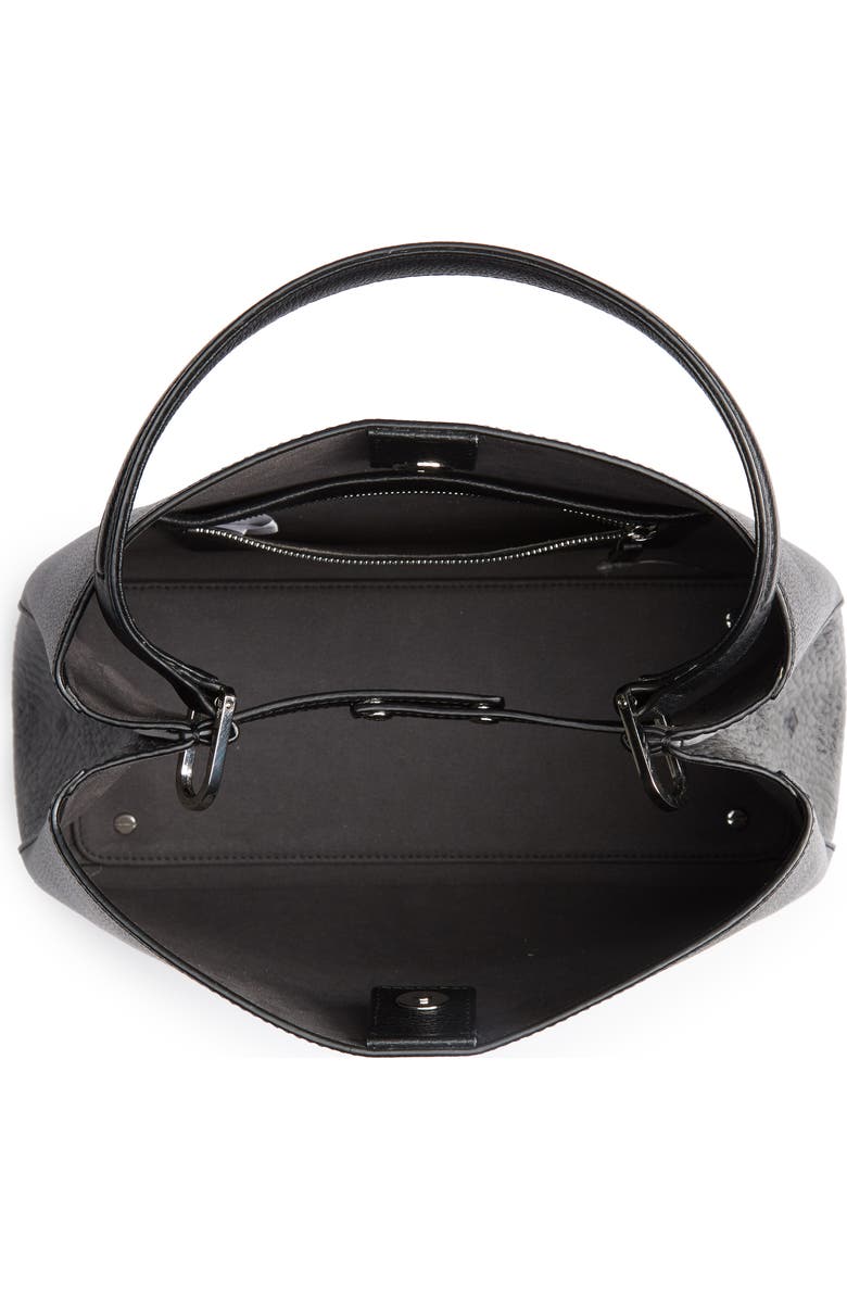 MCM Sarah Leather & Visetos Canvas Hobo, Alternate, color,