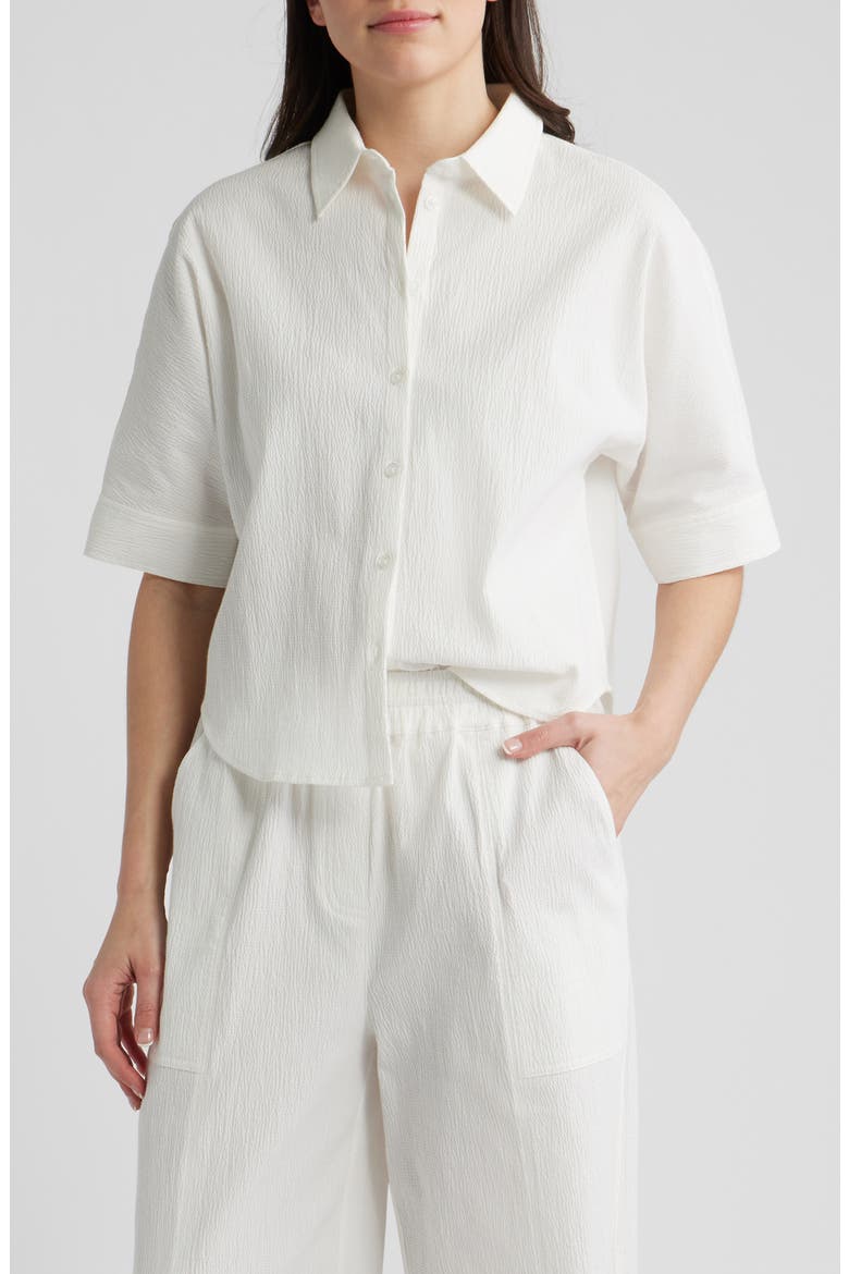 Texture Dolman Shirt, Main, color, GARDENIA