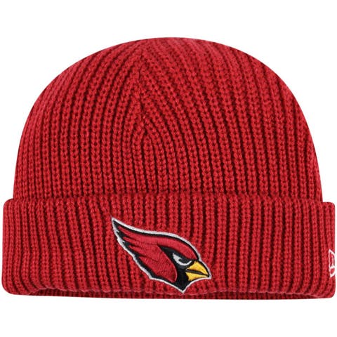 Men's New Era Cardinal Arizona Cardinals Fisherman Skully Cuffed Knit Hat