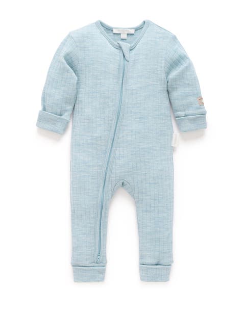 Baby Boy's Merino Coverall
