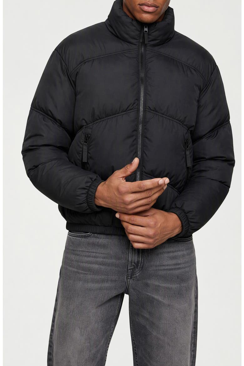 Marius Water Resistant Puffer Jacket, Alternate, color, BLACK