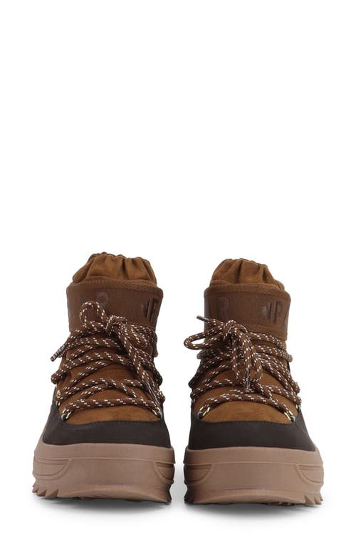 Pajar Galaxy Mini Waterproof Platform Ankle Bootie In Brown