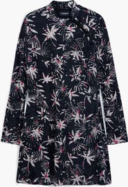 Desigual Print Long Sleeve Minidress