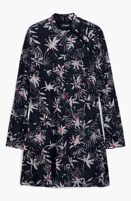 Desigual Print Long Sleeve Minidress