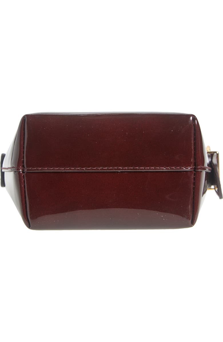 Madewell The Essential Micro Patent Leather Bucket Tote, Alternate, color,