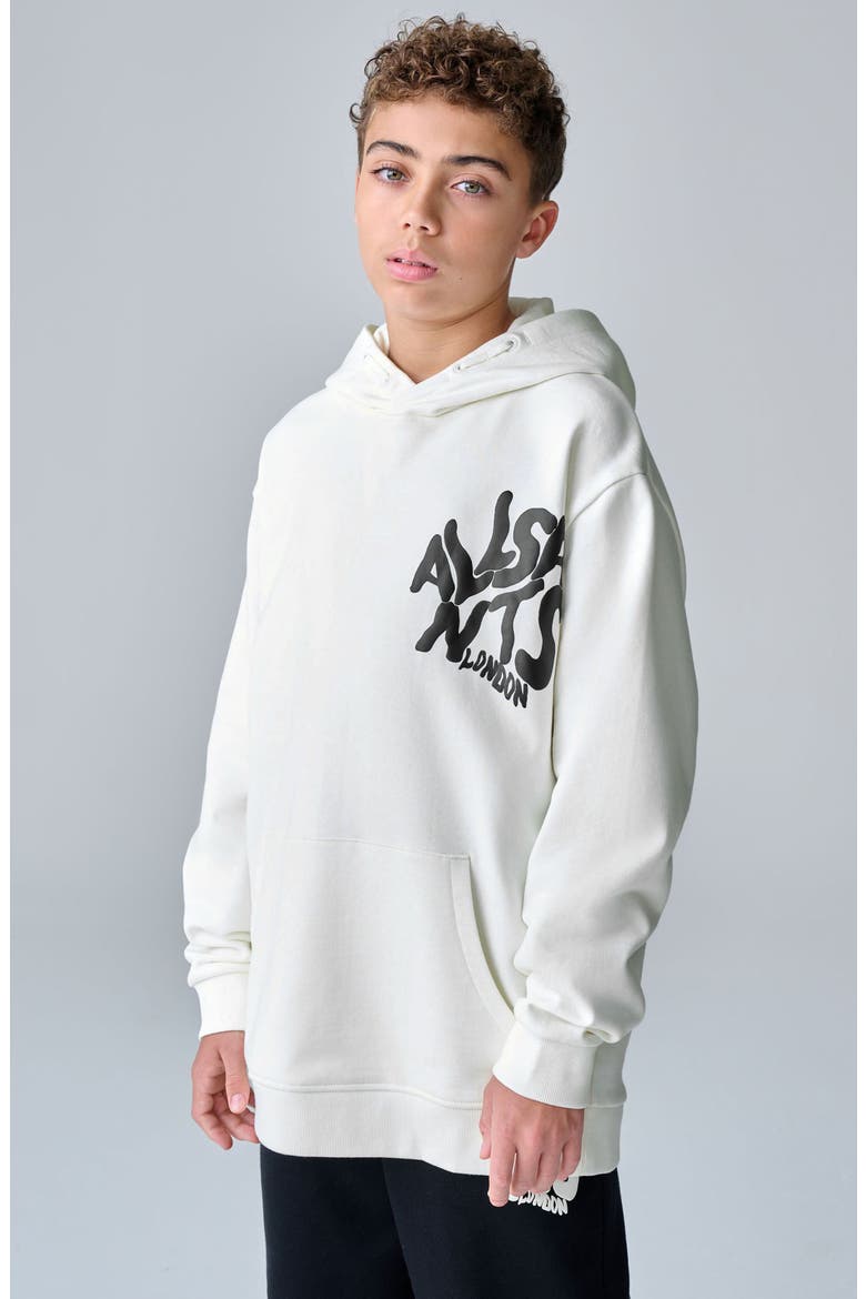 Kids' Distortion Orlando Graphic Cotton Hoodie, Alternate, color, WHITE