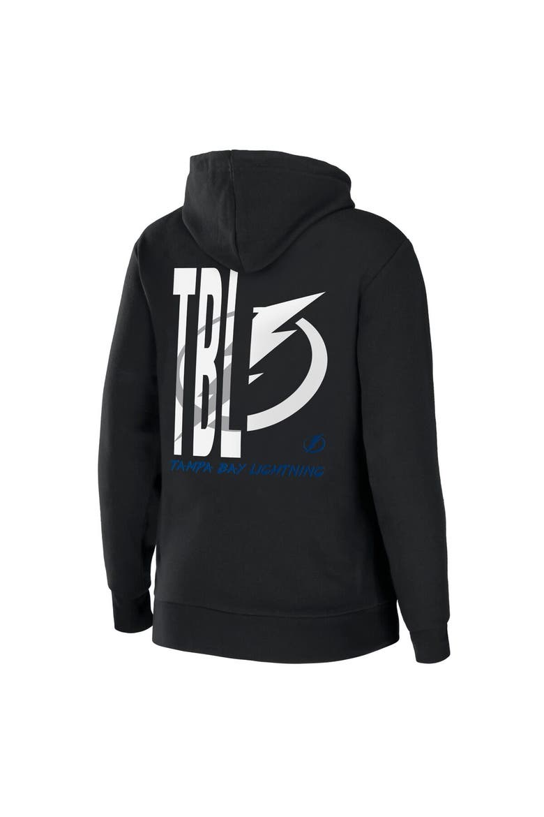 Women's WEAR by Erin Andrews Black Tampa Bay Lightning Sponge Fleece Full-Zip Hoodie, Alternate, color, Black