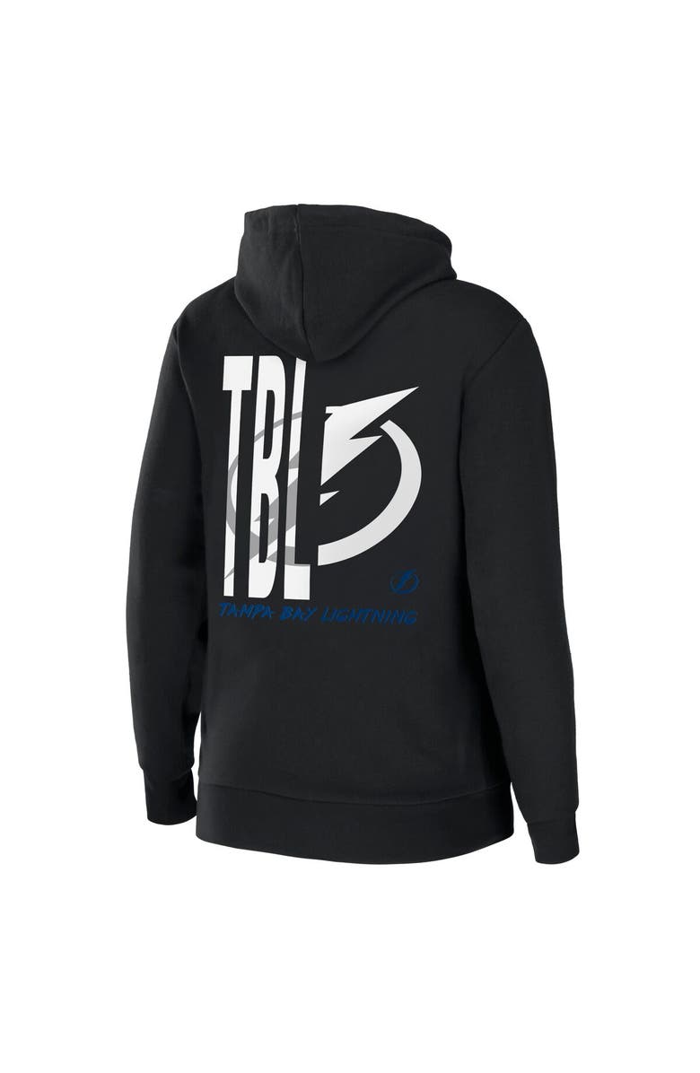 WEAR by Erin Andrews Women's WEAR by Erin Andrews Black Tampa Bay Lightning Sponge Fleece Full-Zip Hoodie, Alternate, color, 
