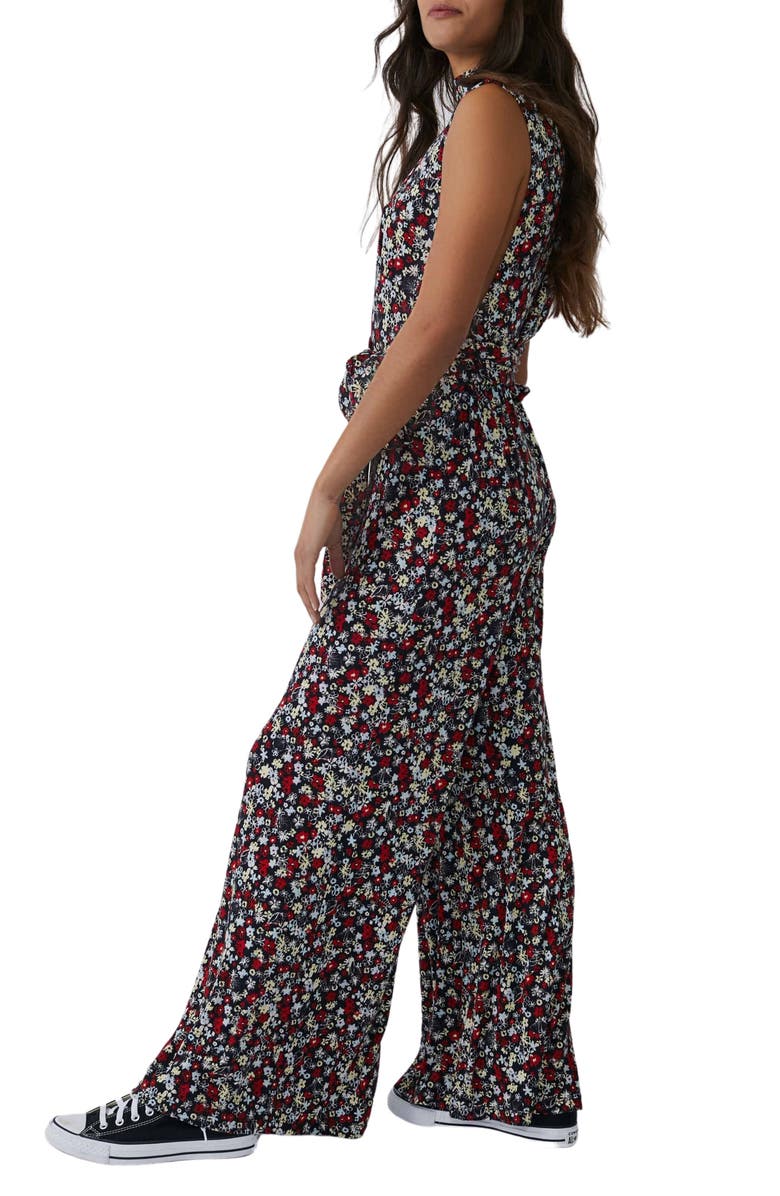 Free People Vibe Check Tie Waist Jumpsuit, Alternate, color, 