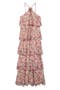 Lana Ruffle Tiered Halter Dress