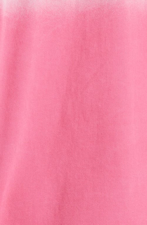 Bayeas Oversize Denim Shirt Jacket In Pink