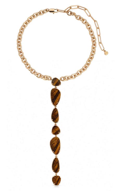 Majestic Tiger's Eye Y-Necklace