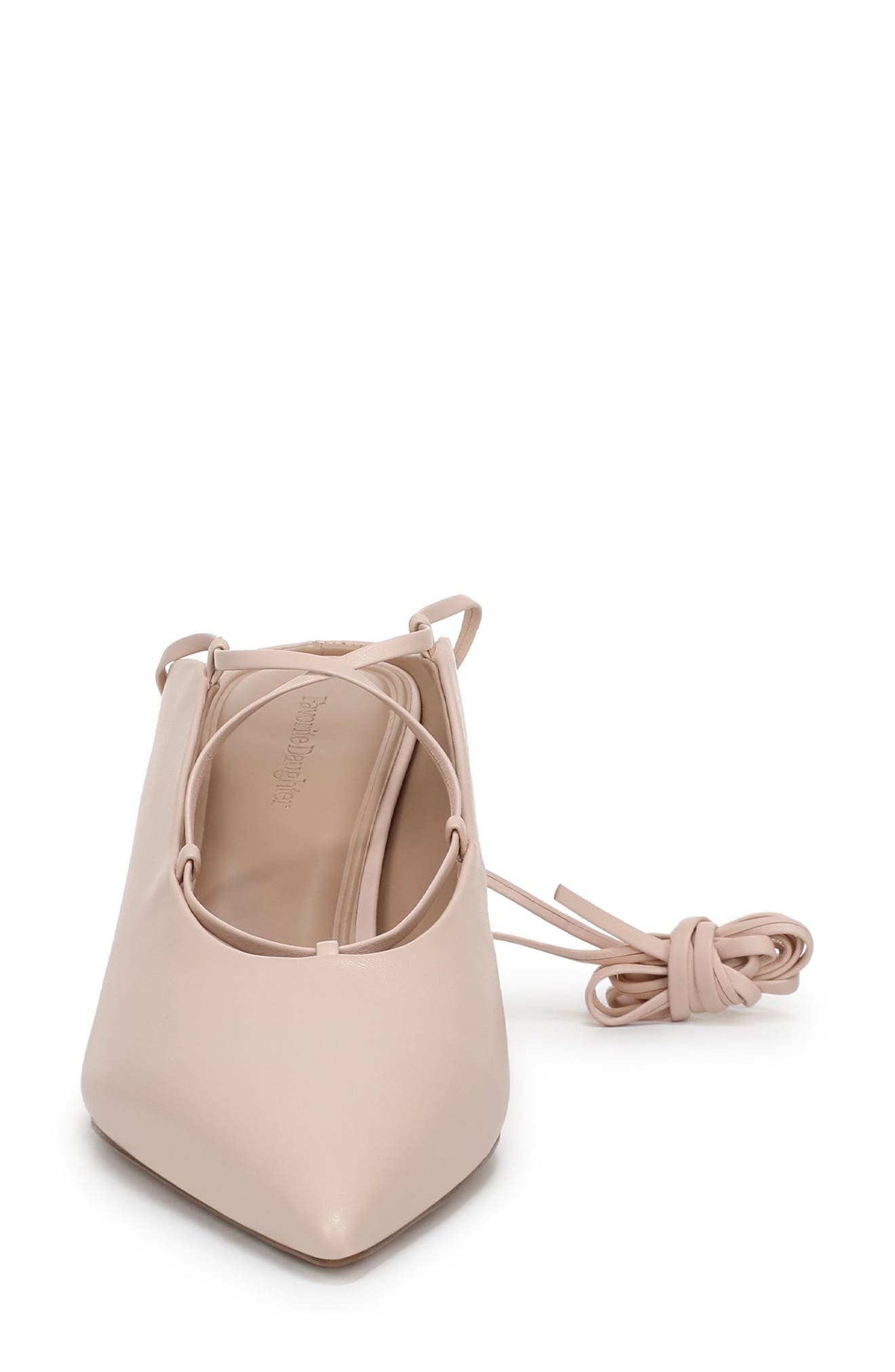 Sloan Ankle Wrap Pointed Toe Mule Pump, Alternate, color, SOFT PINK