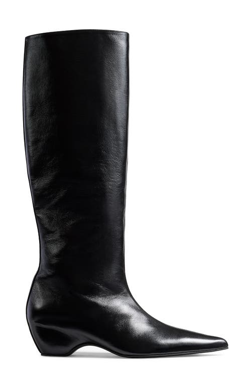 Khaite Sybil Pointed Toe Boot In Black