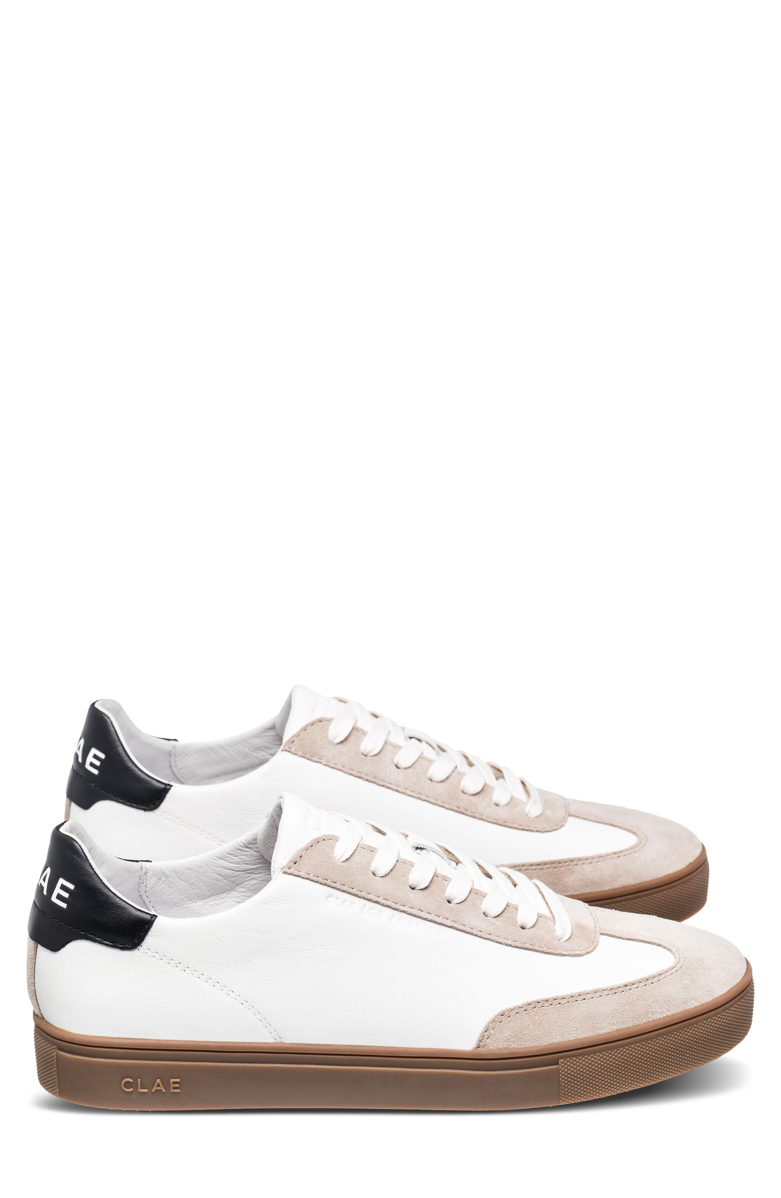 CLAE Deane Sneaker, Alternate, color, White Feather Grey Dark Gum