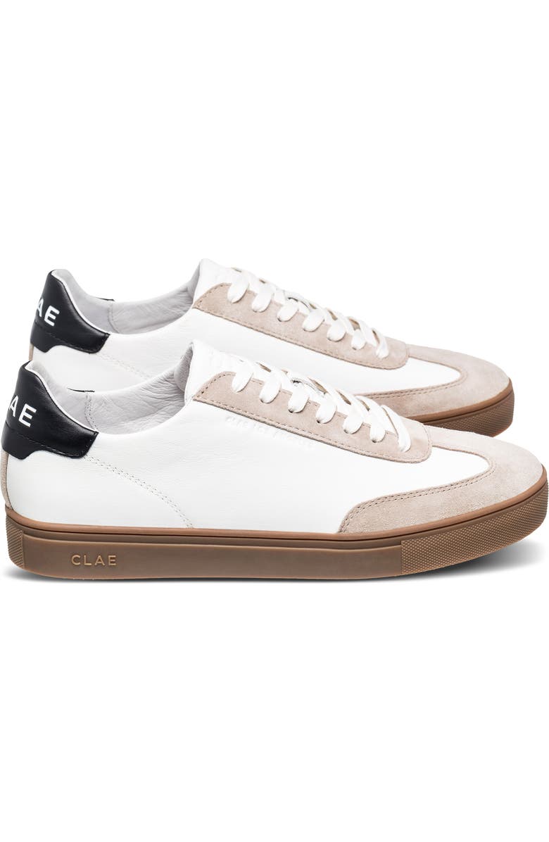 CLAE Deane Sneaker, Alternate, color, White Feather Grey Dark Gum