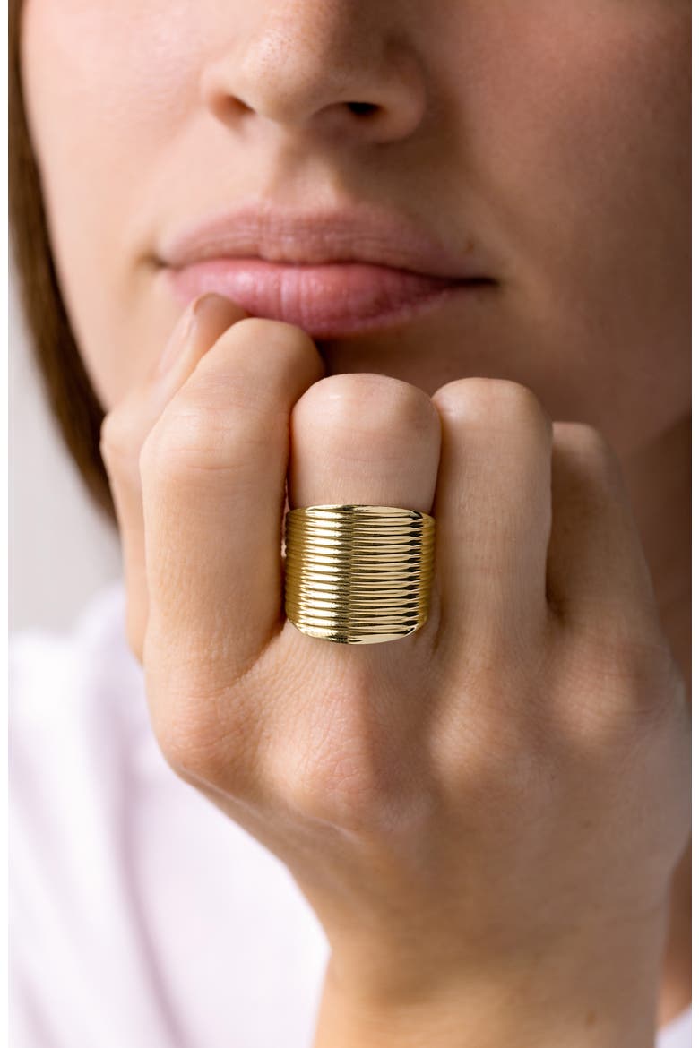 14K Gold Band Ring (Nordstrom Exclusive), Alternate, color, 14K YELLOW GOLD
