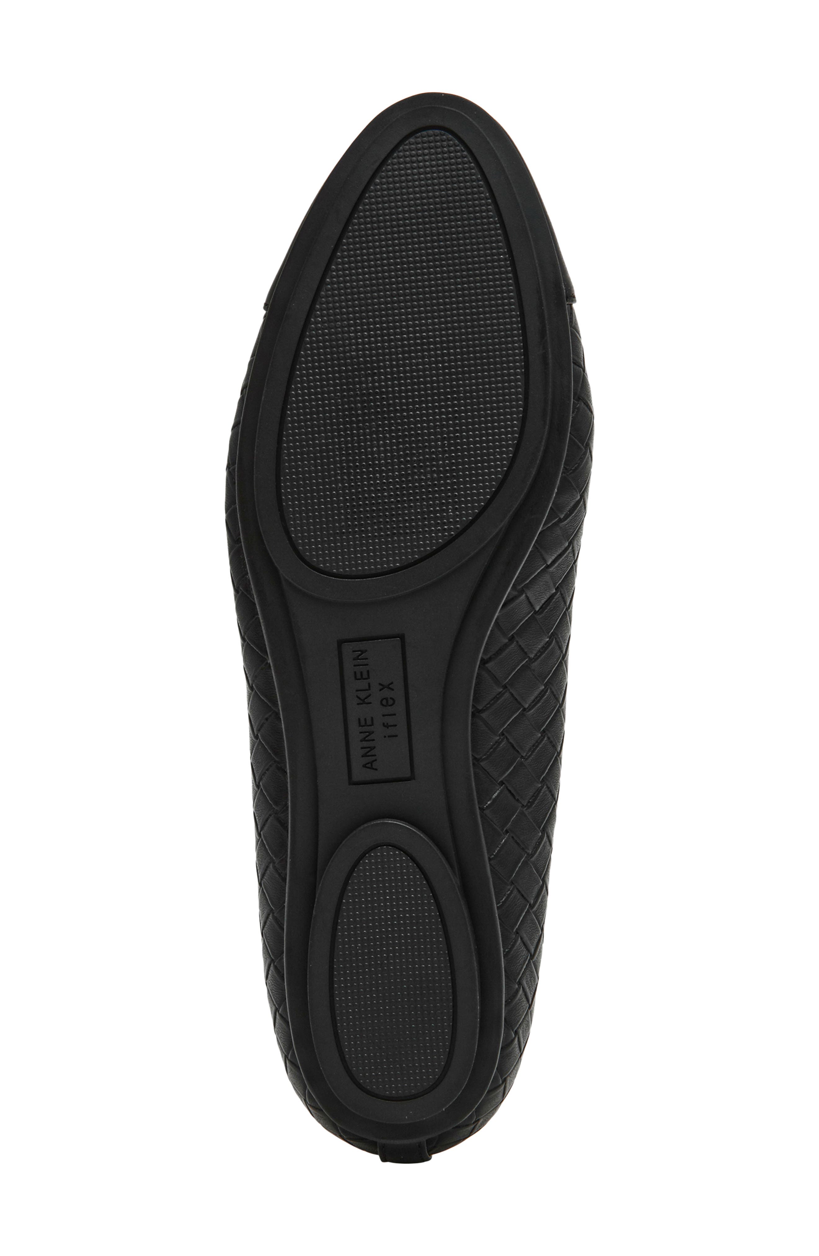 Anne Klein Luci Cap Toe Ballet Flat, Alternate, color, Black