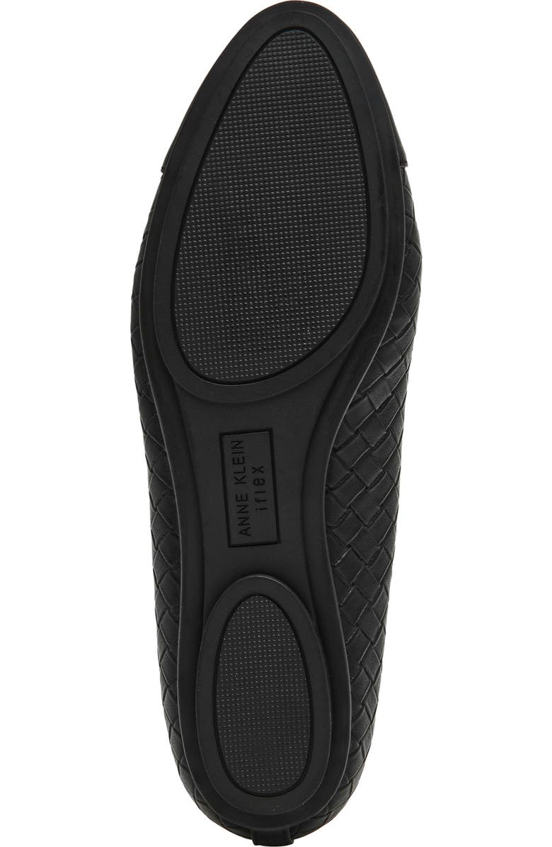 Anne Klein Luci Cap Toe Ballet Flat, Alternate, color, Black