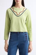 Bode Sidewinder Long Sleeve Cotton T-Shirt