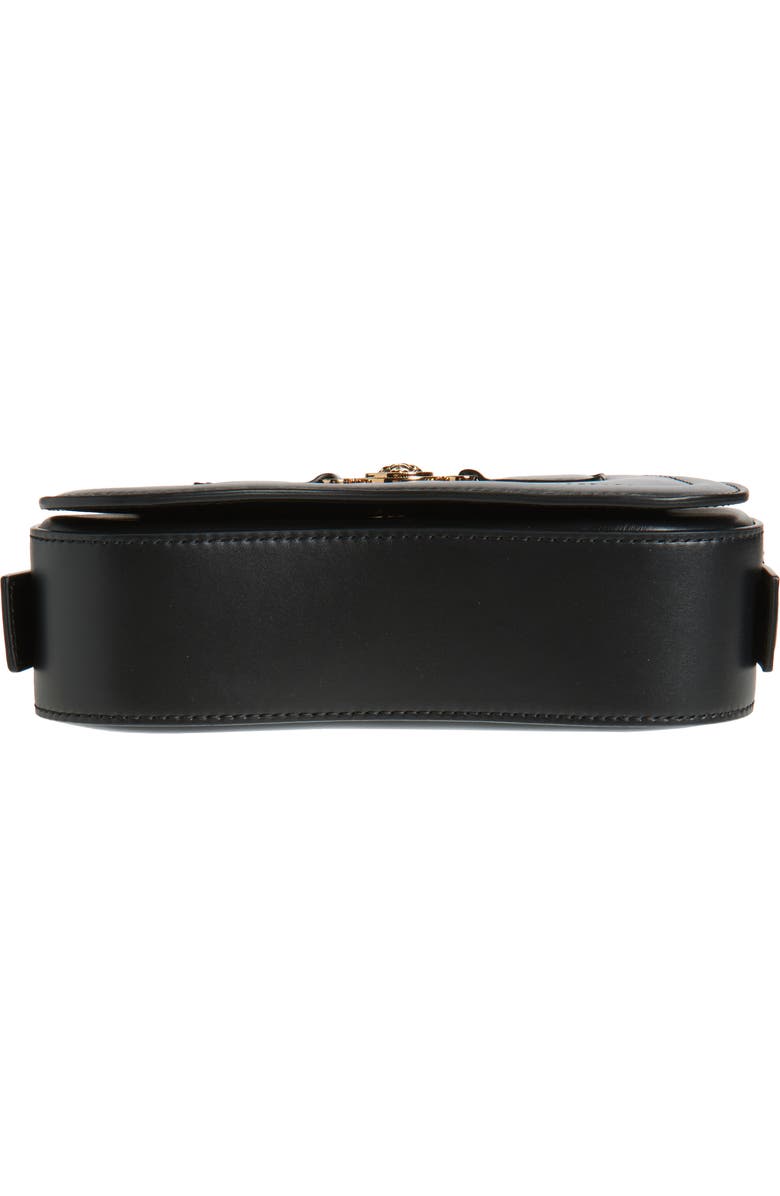 Versace Medusa Leather Shoulder Bag, Alternate, color, Black-Versace Gold