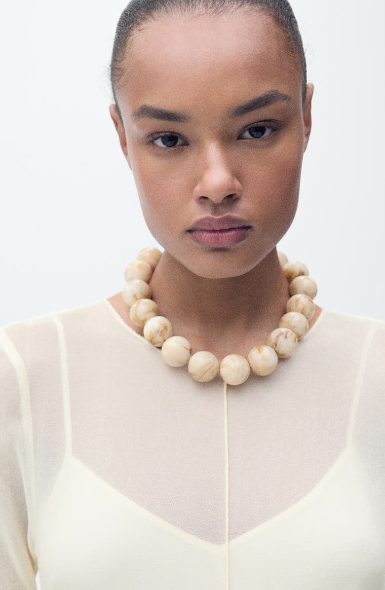 MANGO Mesh Overlay Long Sleeve Maxi Dress, Alternate, color, 