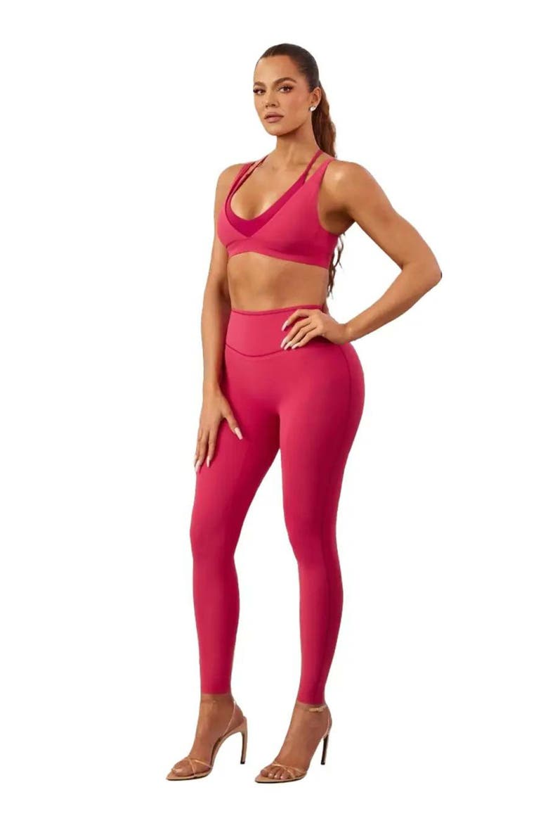 PureLuxe Double Layer Push-Up Low Impact Bra, Alternate, color, Berrylicious/Lush Berry