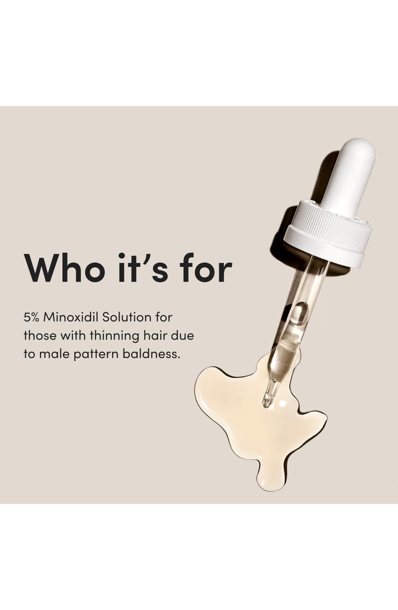 HIMS & HERS Extra Strength Hair Regrowth Solution 5% Topical Minoxidil Treatment, Alternate, color, Beige