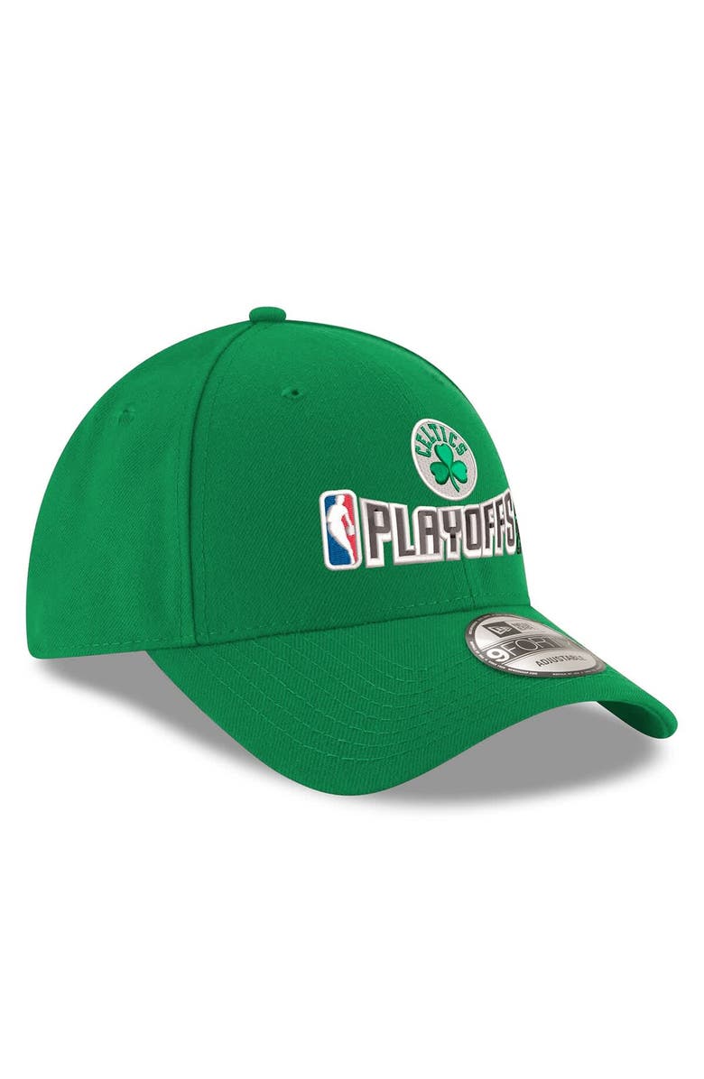 New Era Men's New Era  Kelly Green Boston Celtics 2025 NBA Playoffs 9FORTY Adjustable Hat, Alternate, color, 