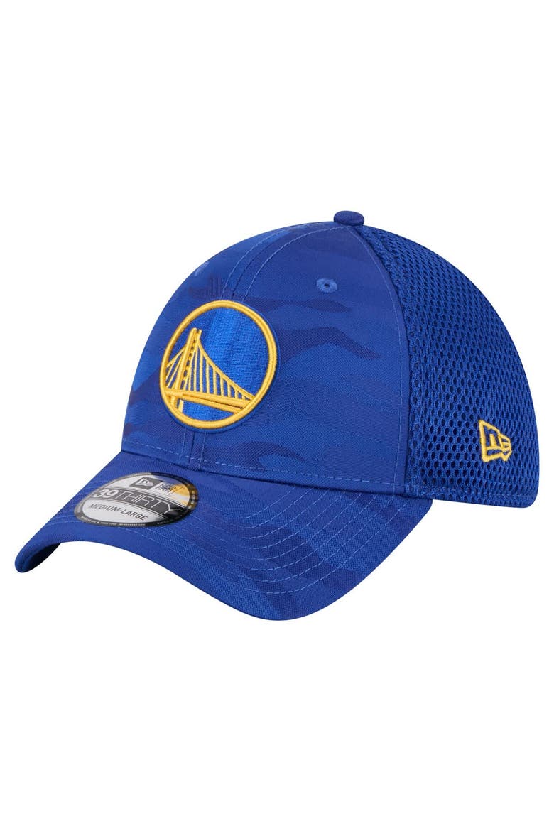 Men's New Era  Royal Golden State Warriors Subtle Camo 39THIRTY Flex Hat, Main, color, Royal