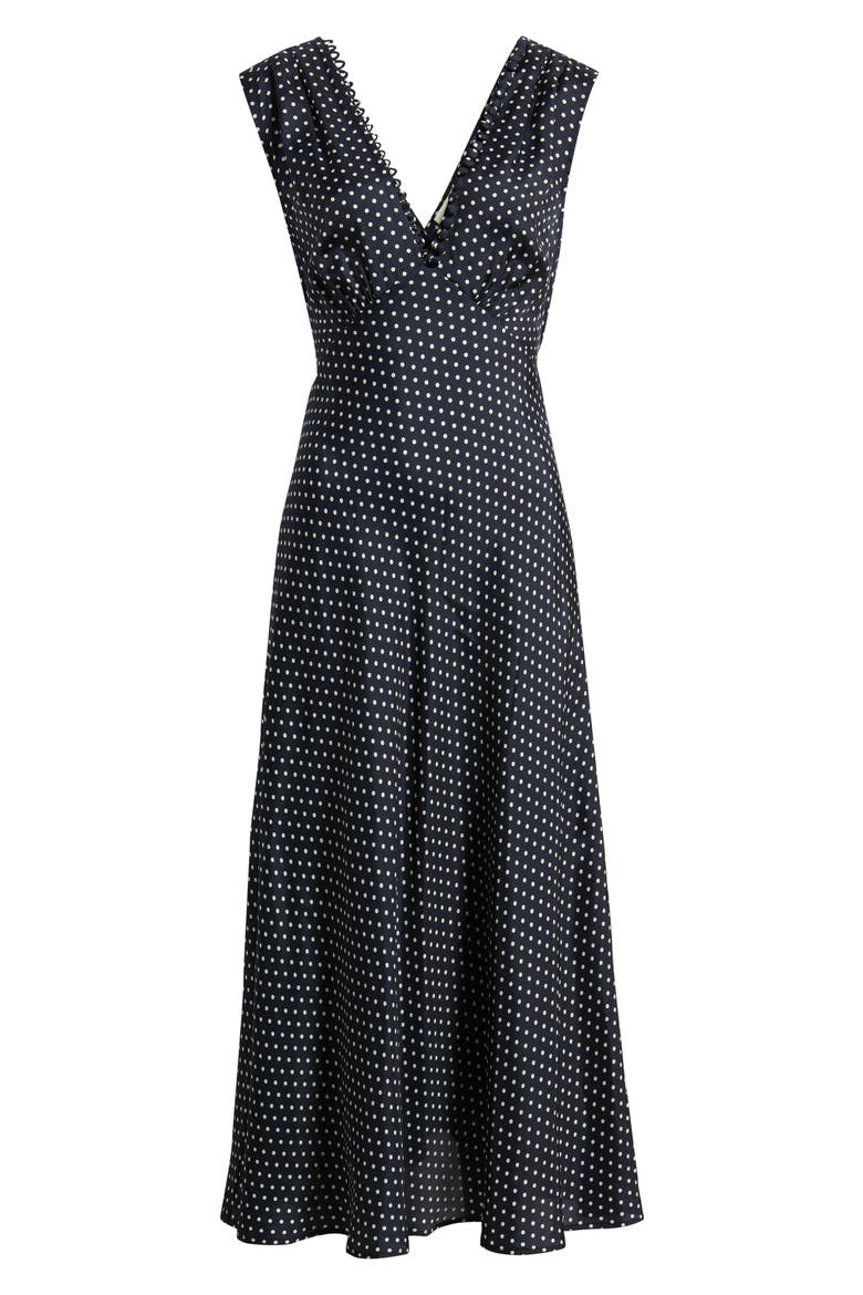 Tahlia Silk Blend Midi Dress, Alternate, color, HEPBURN DOT