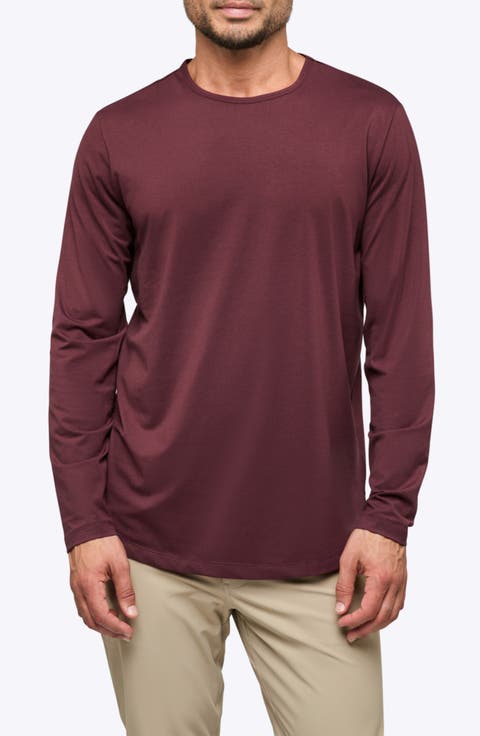 AO Curved Hem Long Sleeve T-Shirt