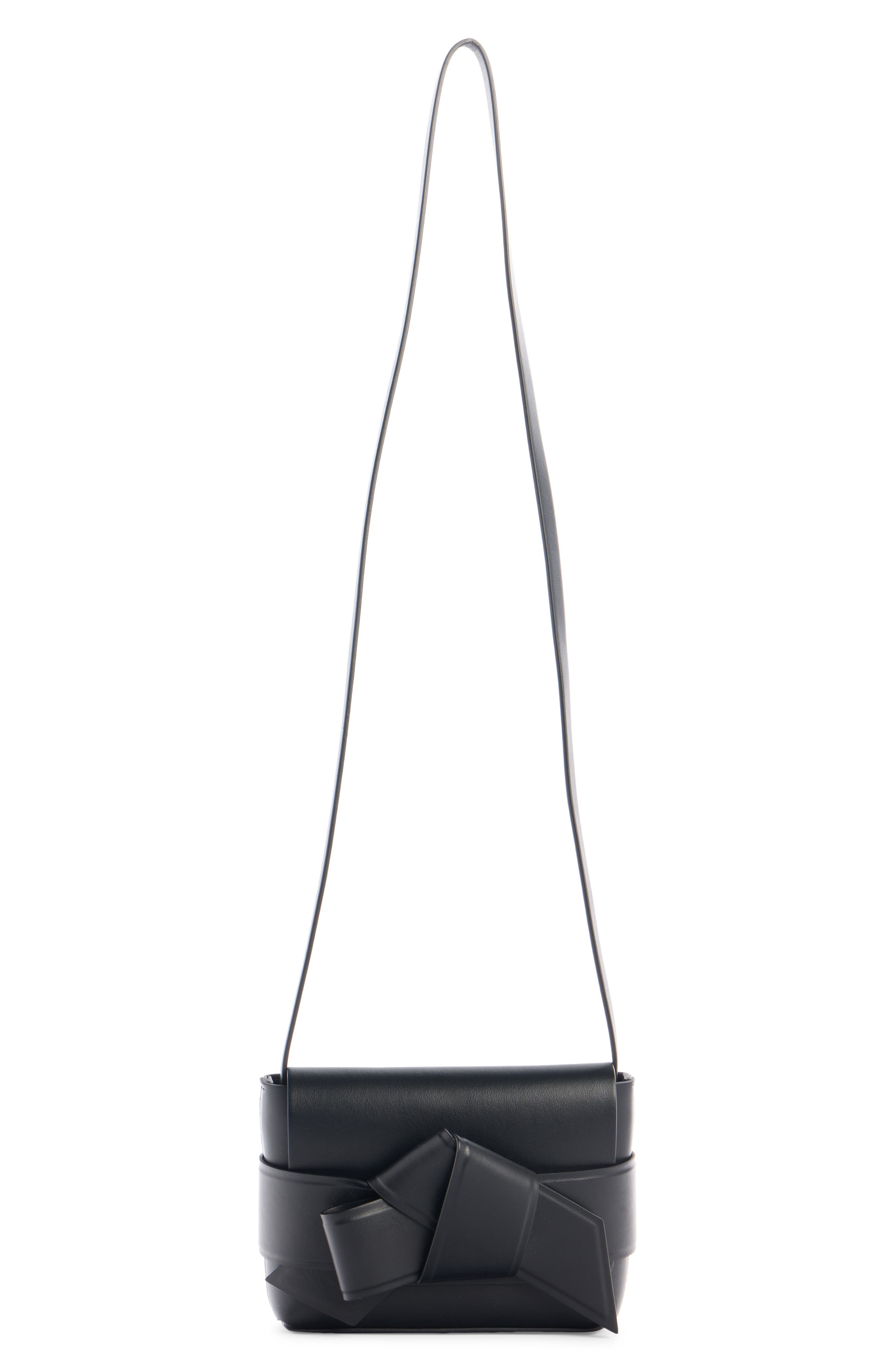 Acne Studios Musubi Bow Detail Crossbody Bag in Black