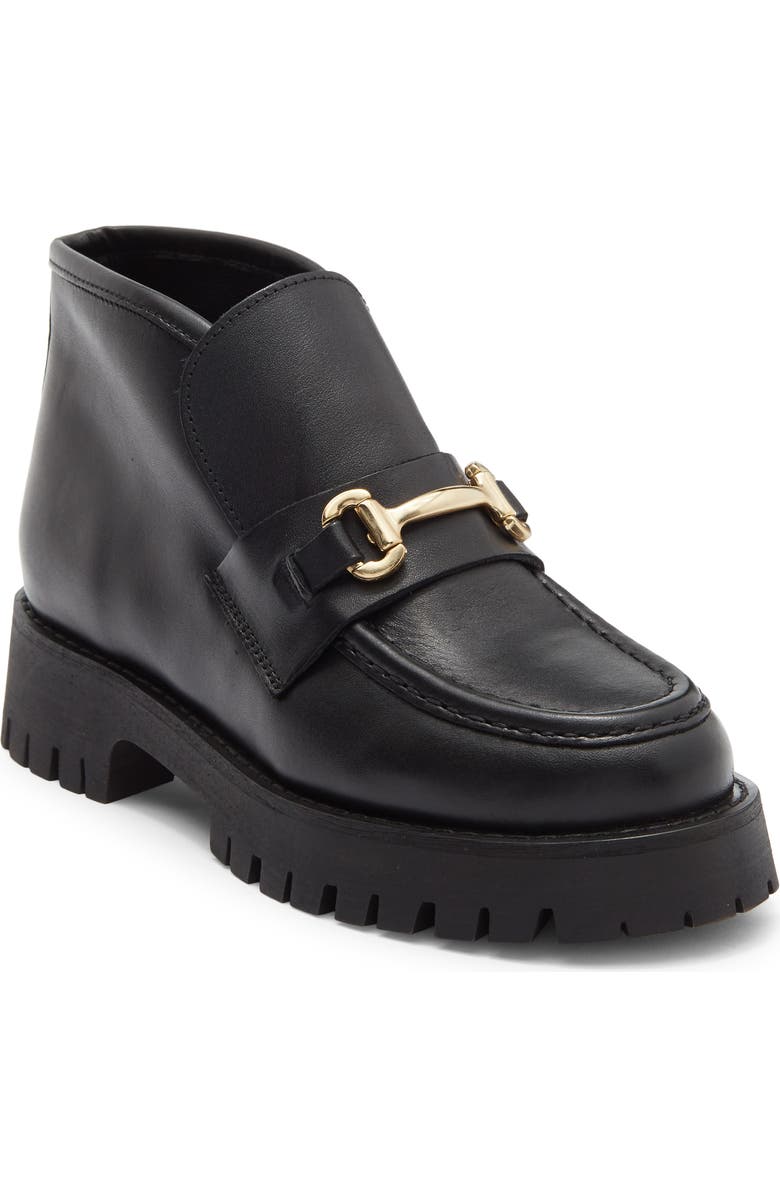 Steve Madden Leon Short Boot, Main, color, Black Leather