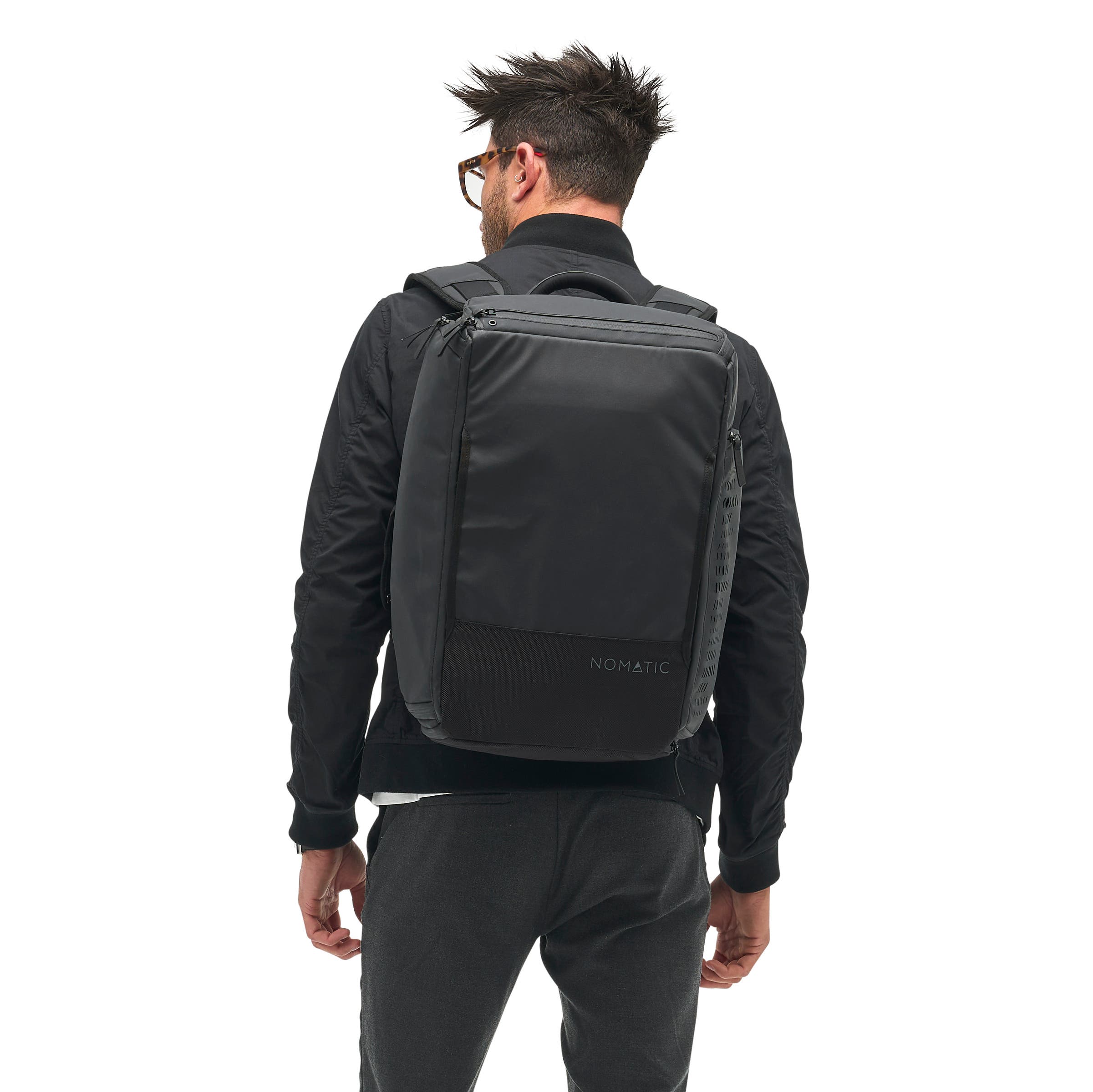 NOMATIC Water Resistant Travel Backpack/Gym Duffle 30L, Alternate, color, Black