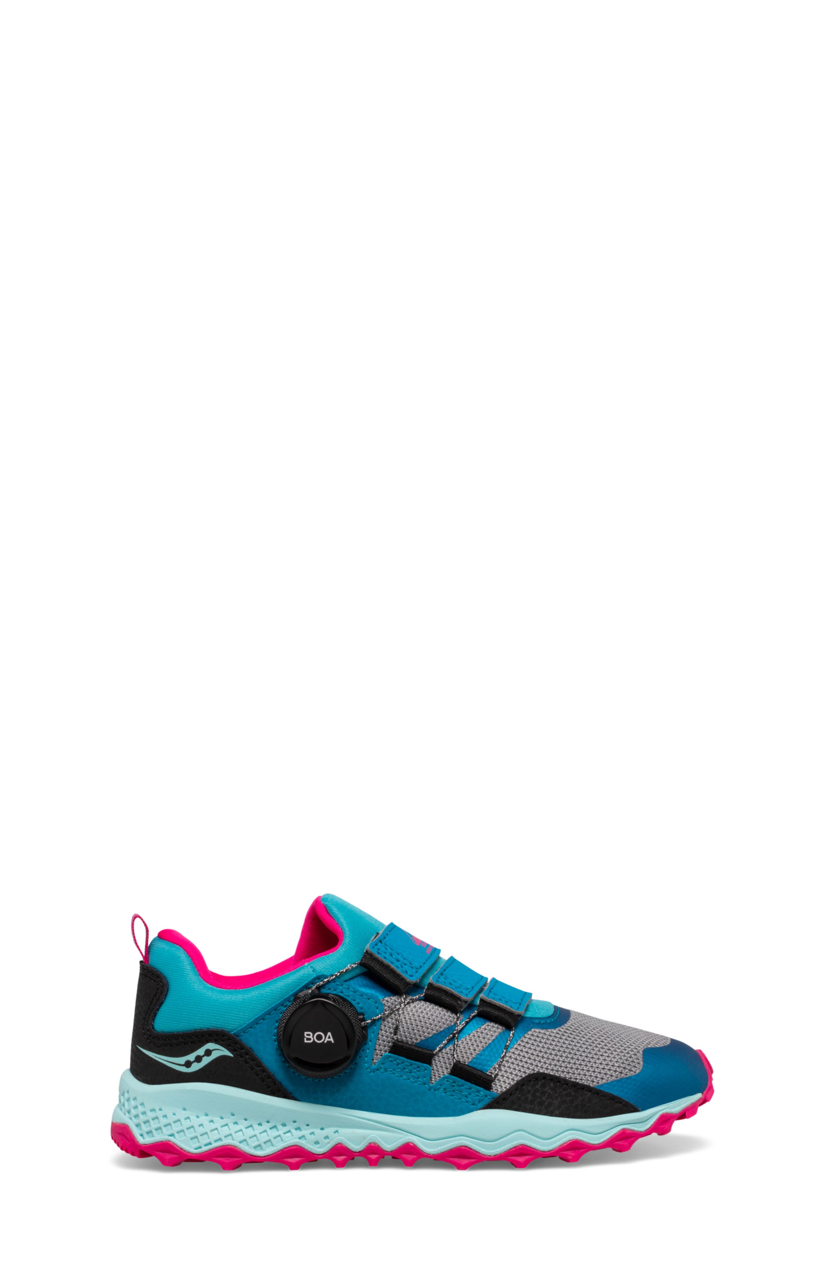 Saucony Kids' Peregrine 12 BOA<sup>®</sup> Water Repellent Trail Sneaker, Alternate, color, 