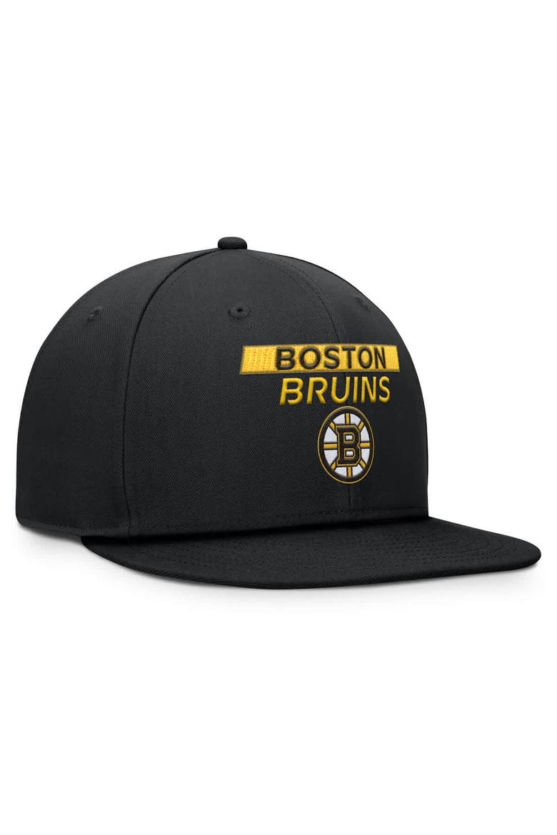 Men's Fanatics Black Boston Bruins Authentic Pro Prime Snapback Hat, Alternate, color, Black