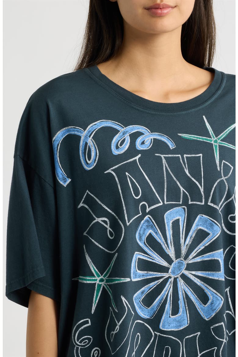 Janis Joplin Graphic Oversized T-Shirt, Alternate, color, VINTAGE BLACK